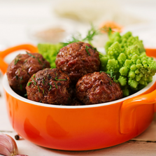 ALL BEEF COOKED MEATBALLS - 1.36 KG