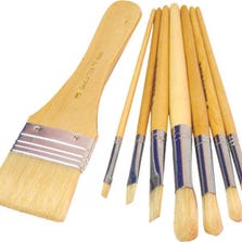 ROUND WOODEN HANDLE BRUSHES - 0.38CM (0.15")