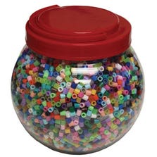 MELT BEADS ASSORTED COLOURS - 11,000/TUB