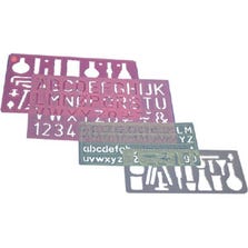 NUMBERS & LETTERS STENCILS SET