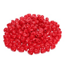 HEART PONY BEADS - RED - 500/PACK
