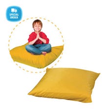 27" SQUARE FLOOR PILLOWS - YELLOW