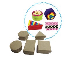 PAPER MACHE SMALL ASSORTED BOXES - 90/SET