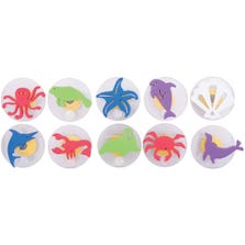GIANT STAMPERS SEA CREATURES 10 PC