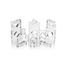 CLEAR CRYSTAL BLOCK SET 25 PC