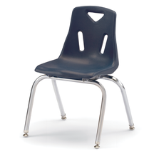 STACKING CHAIR 12" NAVY BLUE EACH